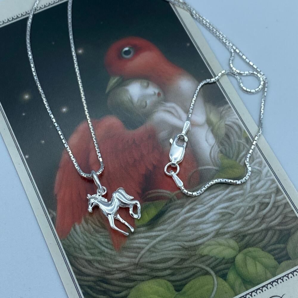 Sterling Silver Horse Necklace